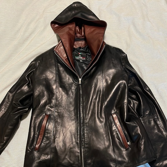 Vera Pelle women’s hooded leather jacket - Picture 1 of 5